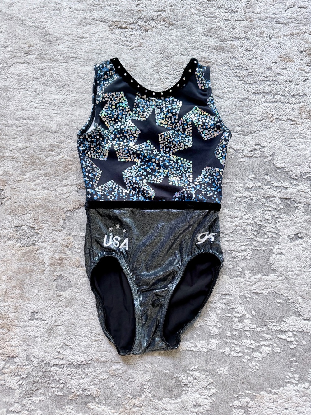 GK Elite Star Spangled Shine Replica Tank Leotard
